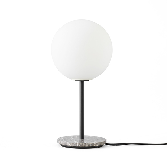 MENU TR Bordslampa Grå Marmor Matt Opal Glas