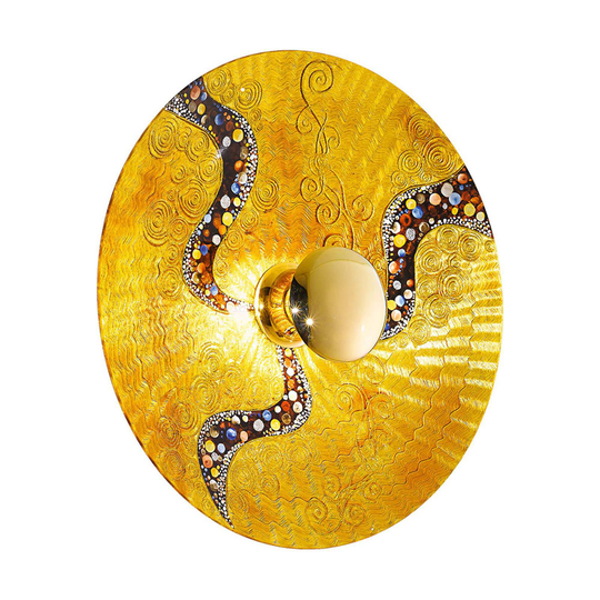 KOLARZ Luna Kiss Gold vägglampa 24 kt, Ø 89 cm