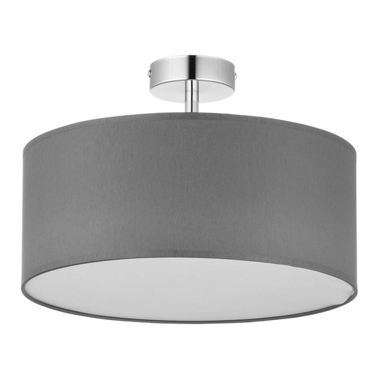 Taklampa Rondo med avstånd, grå Ø 45 cm