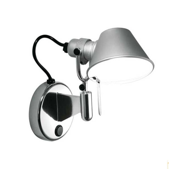 Artemide Tolomeo Micro Faretto Vägglampa med Strömbrytare