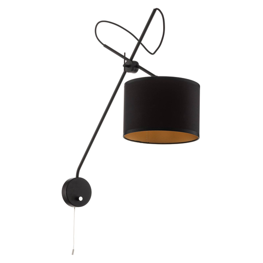 Vägglampa Viper med flexibelt stativ, svart