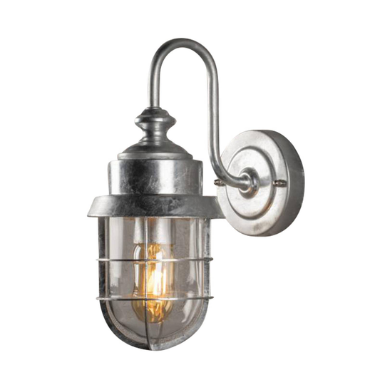 Utomhusvägglampa Cerignola silver