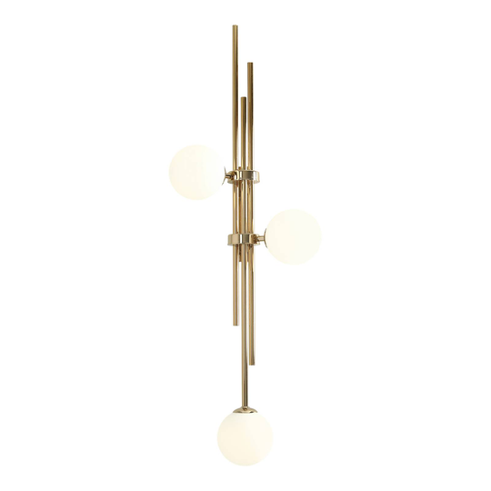 Vägglampa 1073Y30, 3 lampor, guld