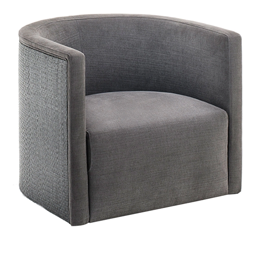 Confident Rattan Armchair, Weaving Rattan Brown, Fabric Cat. Extra 02a