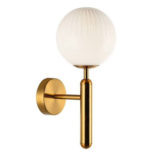 Vägglampa Jolin med kulglas