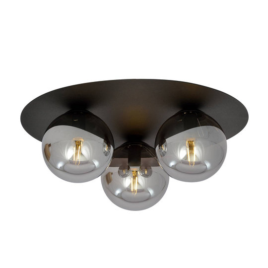 Taklampa Solar, svart/grafik, 3 lampor