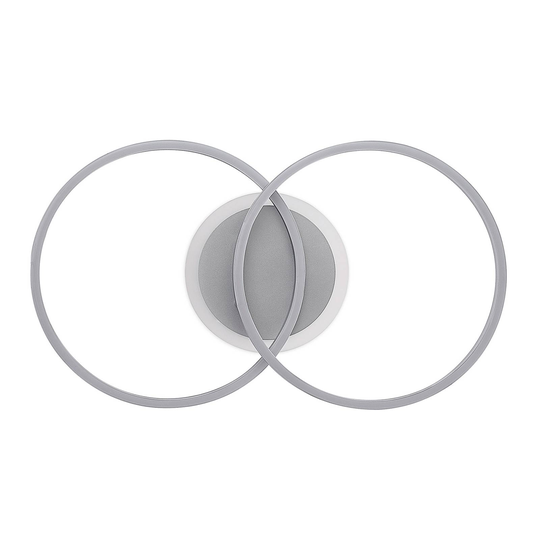 Lindby Kimari LED-taklampa, RGB, dimbar, titan