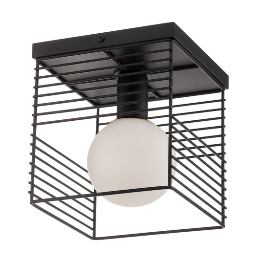 Taklampa Skare i burdesign, svart