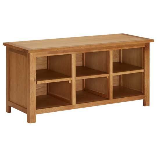 vidaXL Skohylla 90x37x45 cm massiv ek