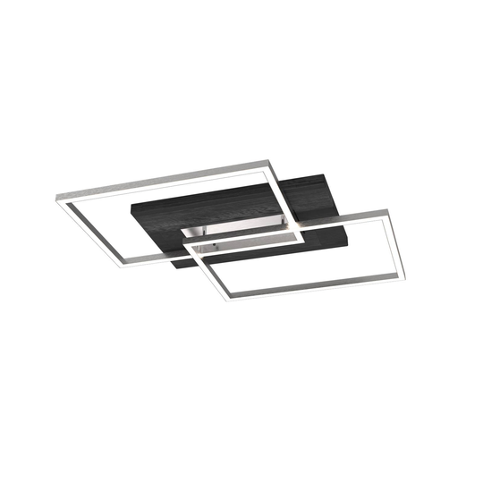 LED-taklampa Panama S, ek svart