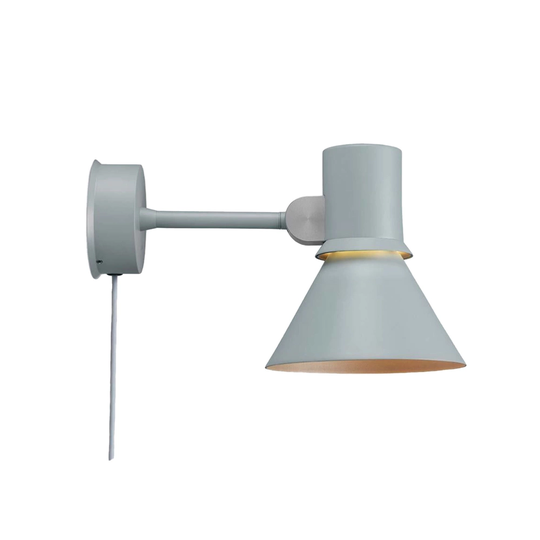 Type 80 Wall Light Grey Mist, With Cable/Plug, Incl. LED 6W MAX 10W E2