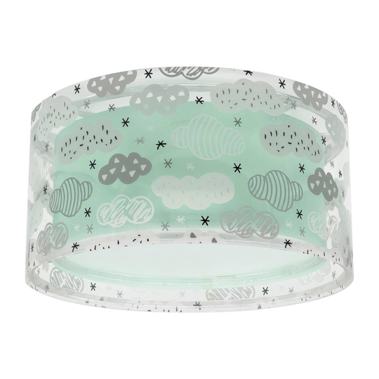 Dalber Cloud Green taklampa, Ø 33 cm, grön