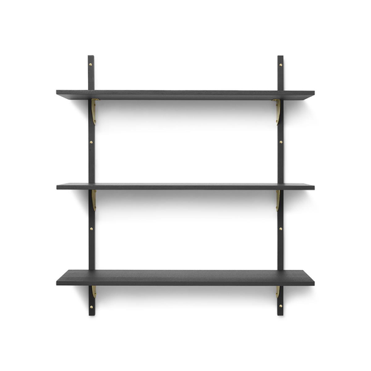 Sector Shelf T/W - Svart Ask Mässing