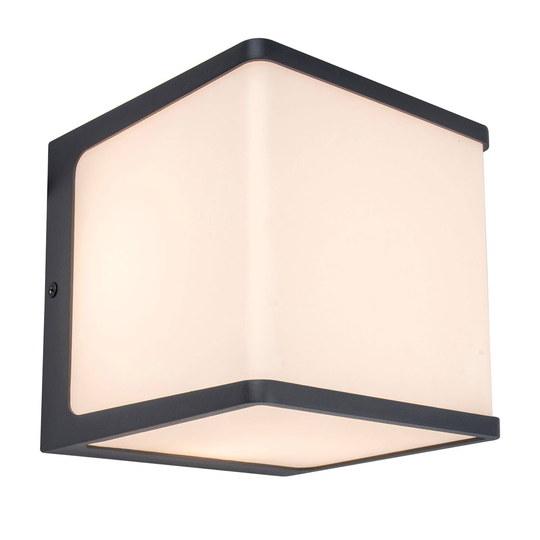 LED-utomhusvägglampa Doblo, höjd 15 cm
