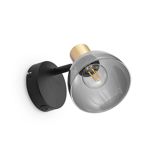 Lindby Aniol vägglampa med glasskärm
