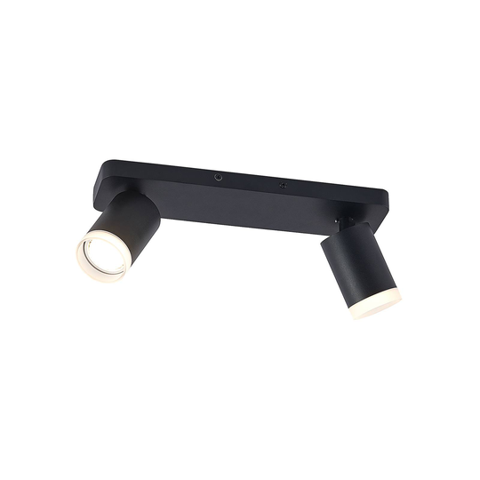 Arcchio Efilius takspotlight, svart, 2 lampor