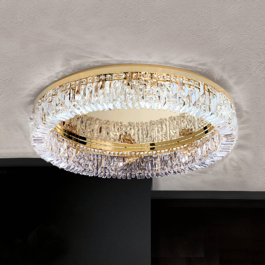 Kristalltaklampa Ring – 75 cm