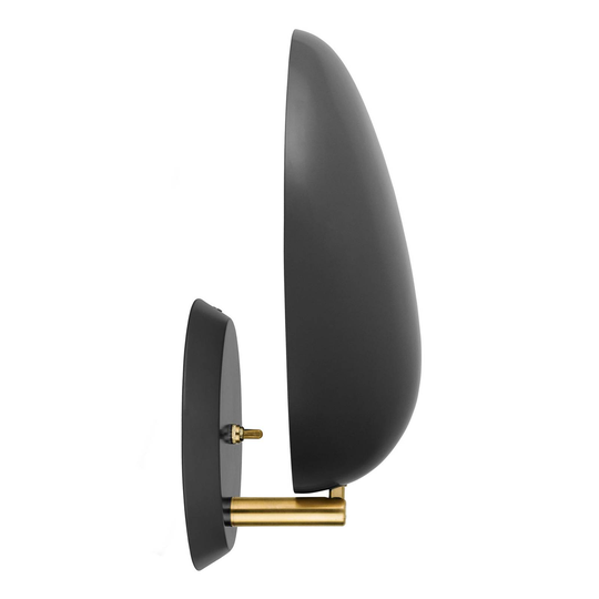 GUBI Cobra design-vägglampa svart