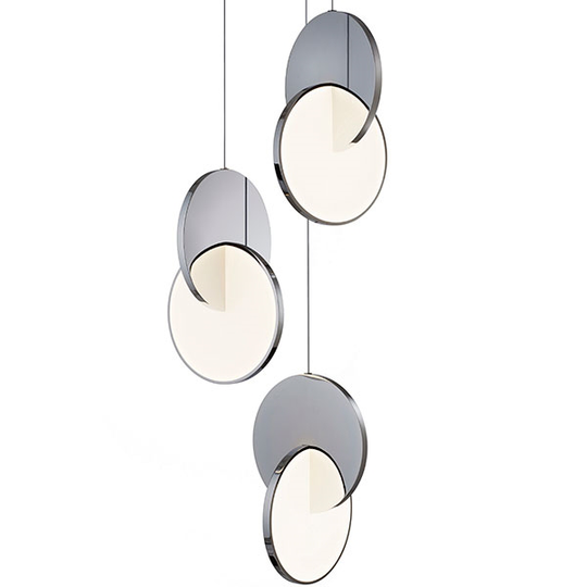 Lee Broom Eclipse Taklampa 3 St Krom