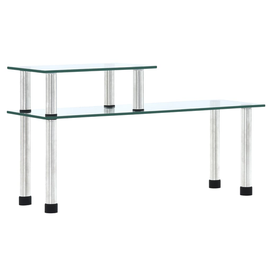 Kökshylla transparent 45x16x26 cm härdat glas