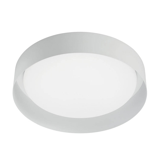 LED-taklampa Crew 2, Ø 26 cm, vit