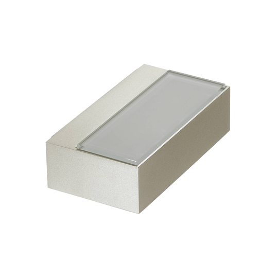 BEGA 12277 LED-vägglampa 3 000 K 20 cm palladium