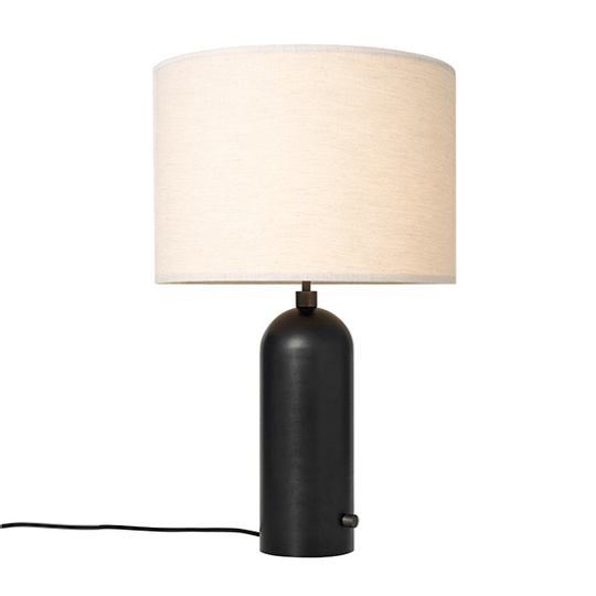 GUBI Gravity Bordslampa Sotat Stål och Skärm av Segelduk Stor