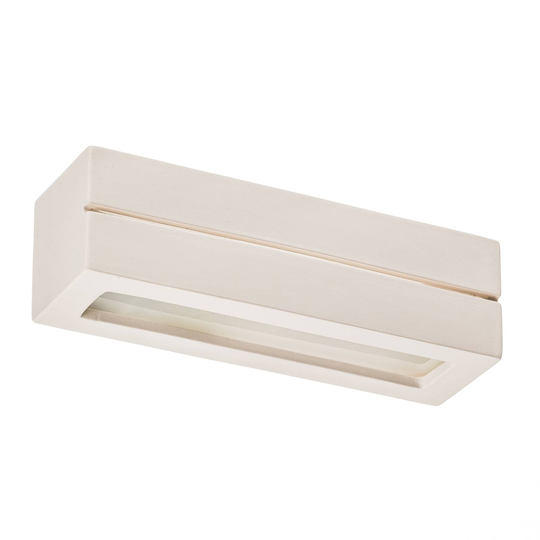 Vägglampa Keramik Top, vit, 32 x 9 cm