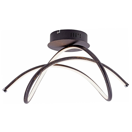 LED-taklampa Violetta, dynamisk, rost