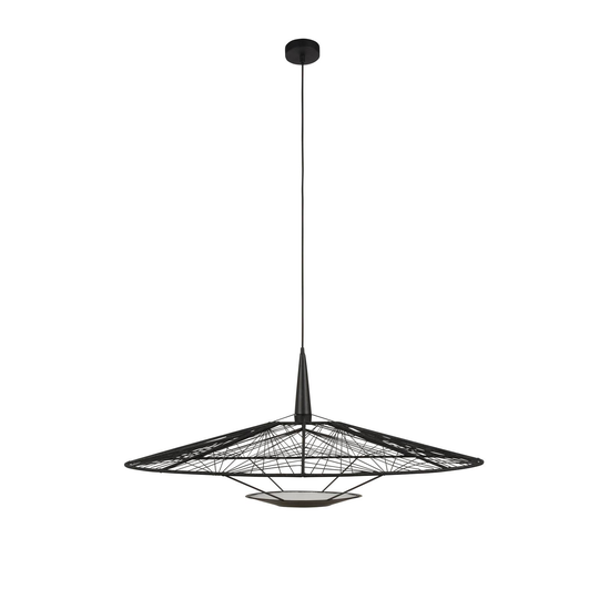 Forestier Carpa L hänglampa, svart, Ø 100 cm