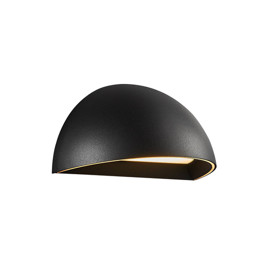 LED-utomhusvägglampa Arcus Smart, svart