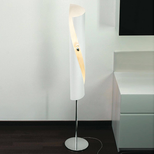 Designer-golvlampa Hué i vitt