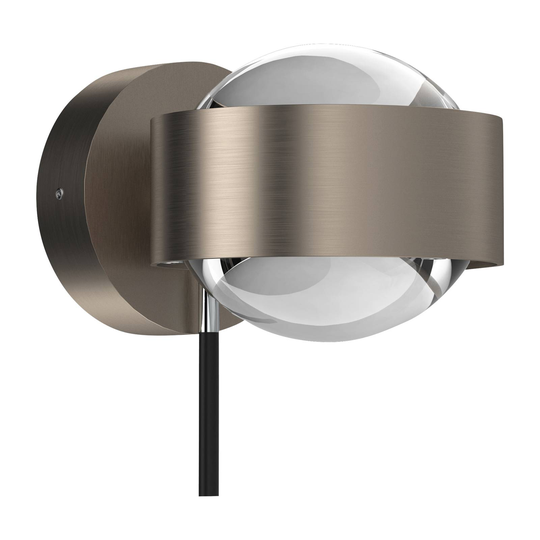Puk Mini Wall+ LED, linser klar, nickel matt