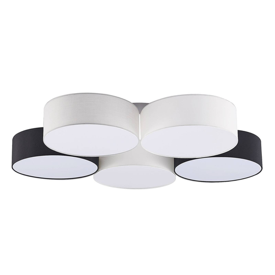 Lindby Janita LED-taklampa, 5 lampor, trefärgad
