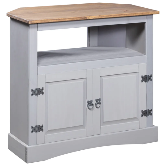 Konsolbord mexikansk Coronastil furu grå 80x43x78 cm