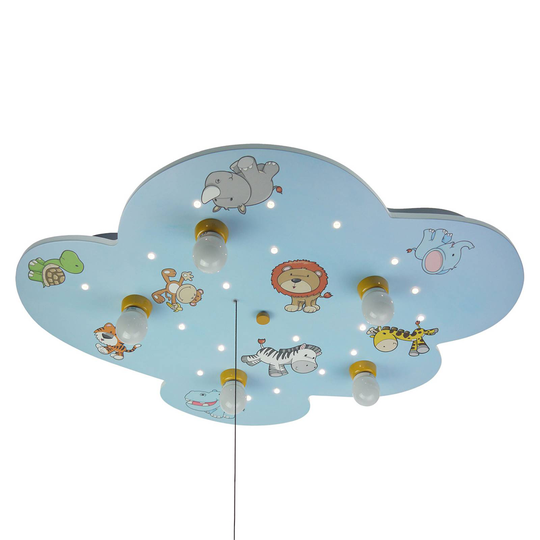 Taklampa Wolke med vilda djur