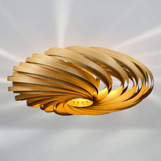 Gofurnit Veneria taklampa, ek, Ø 70 cm