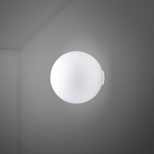 Fabbian Lumi Sfera glas-vägglampa, Ø 20 cm
