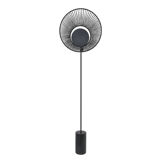 Forestier Oyster design-golvlampa, svart