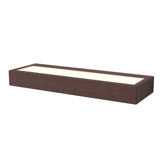 LED-vägglampa Viva, corten, 50 cm