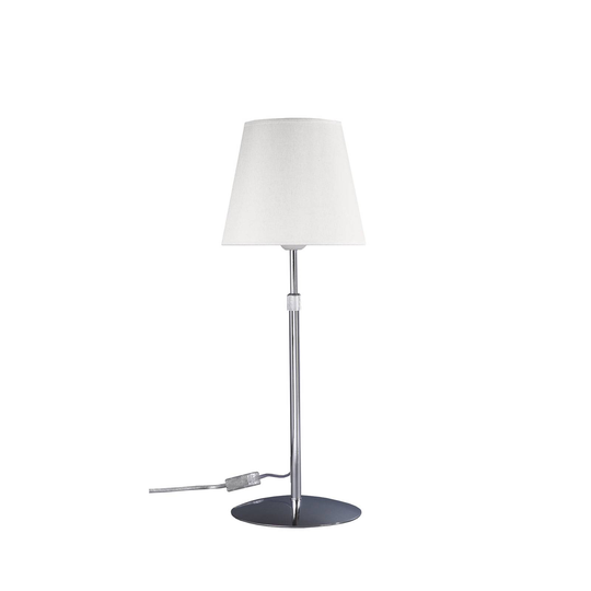 Aluminor Store bordslampa, krom/vit