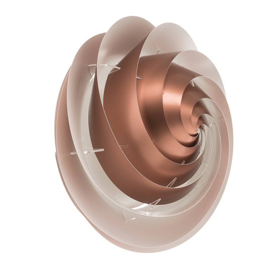 LE KLINT Swirl Small - kopparfärgad vägglampa