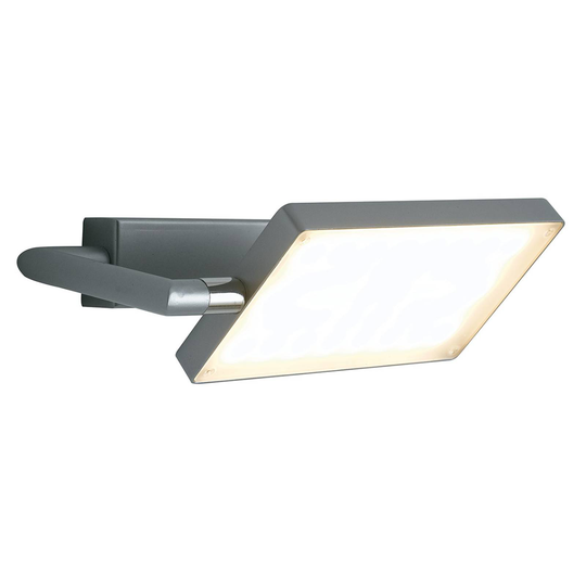 LED-vägglampa Book, grå