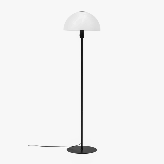 Dyberg Larsen Jazz golvlampa, opal/svart