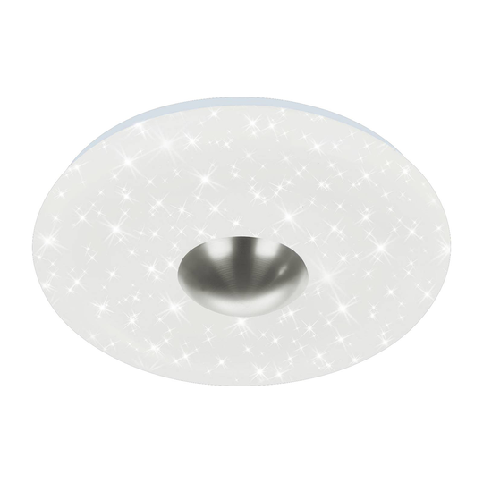 LED-taklampa Nalu, stjärndekor, Ø 38 cm