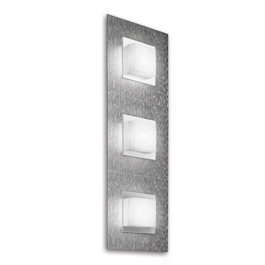 GROSSMANN Basic LED-vägglampa, 3 lampor, aluminium