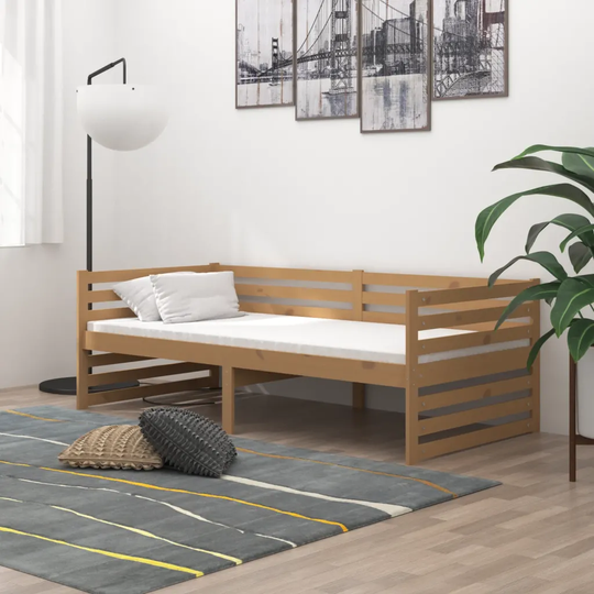 Dagbädd honungsbrun massiv furu 90x200 cm