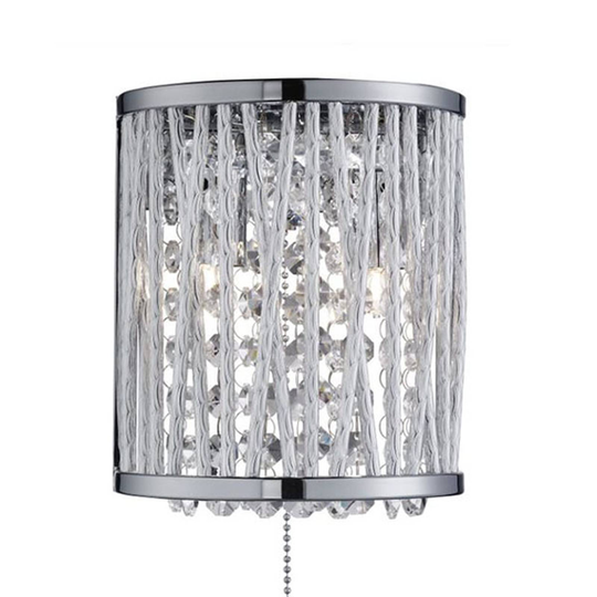 Vägglampa Elise med gnistrande hänge