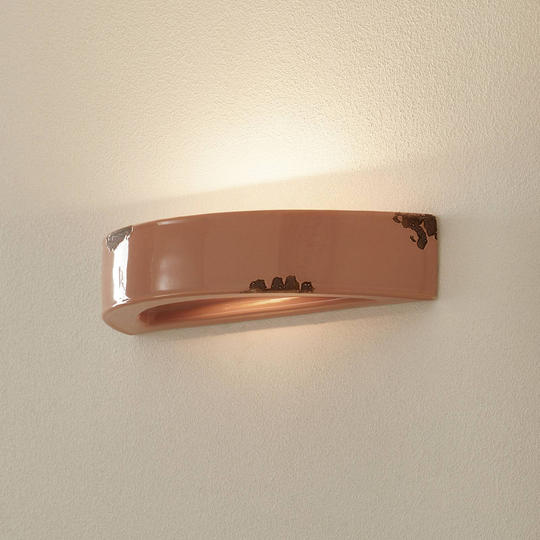 Vintage-vägglampa C603, gammelrosa