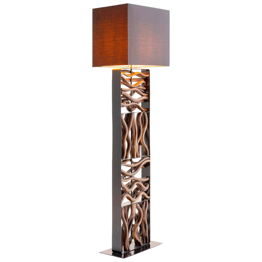 KARE Nature Wave golvlampa med trä